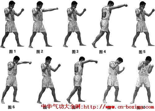  散打基本拳法和摔法